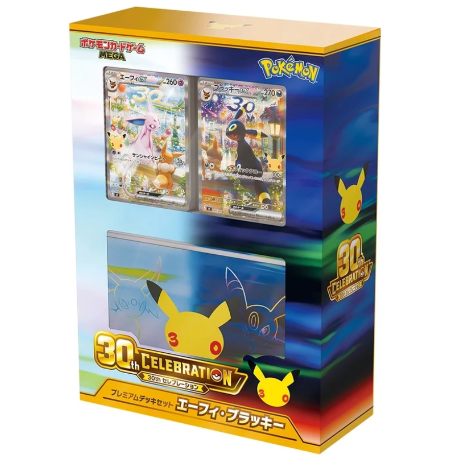 Pokémon JPN MEGA 30th Celebration Premium Deck Set Espeon Umbreon Japanese Pokemon