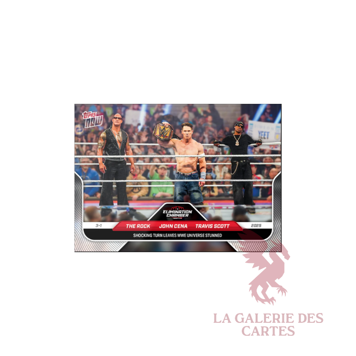 Topps US Topps Now The Rock John Cena Travis Scott 2025 WWE Card 27