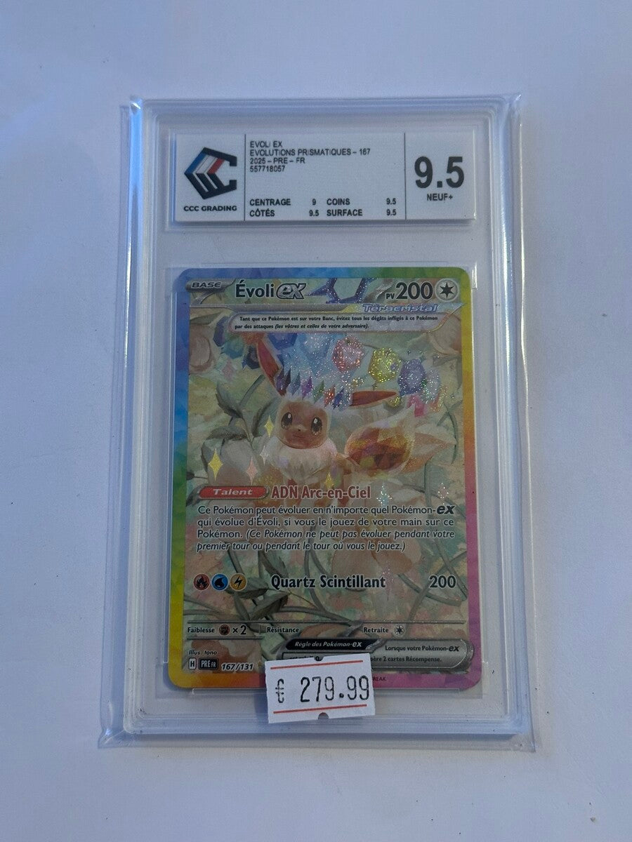Pokemon FR Évoli ex #167/131 - Évolutions Prismatiques - CCC 9.5