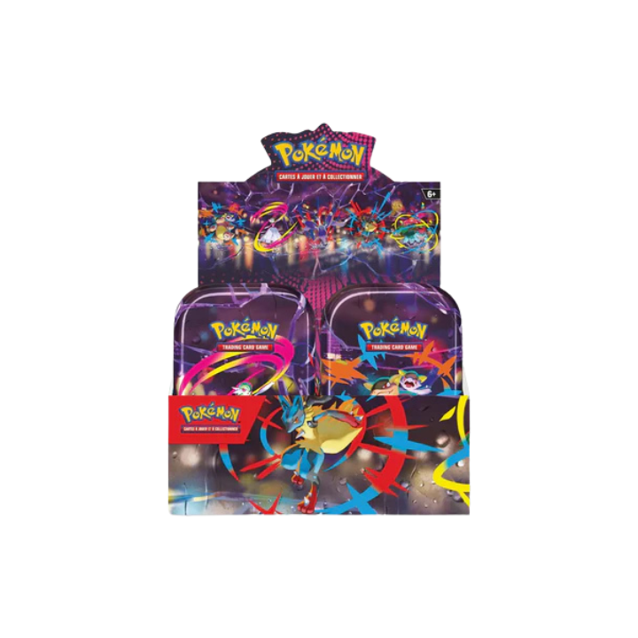 Pokémon FR Display Mini Tin Mégane Héroïsme EV9 + ME01