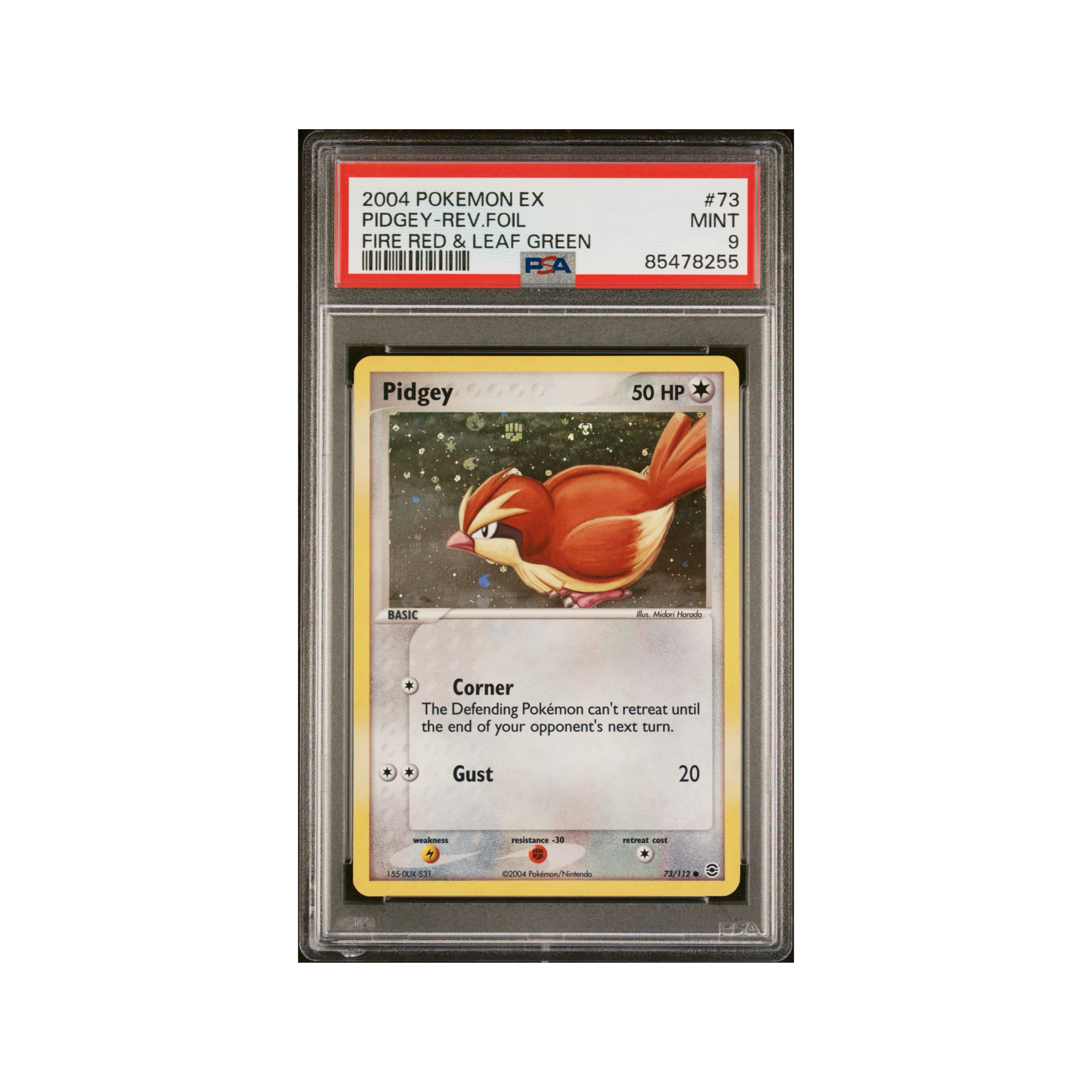 Pokémon US Pidgey Reverse Ex Fire Red Green Leaf