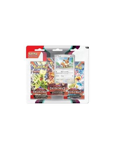 Pokémon FR Tripack EV3 Flammes Obsidiennes promo Evoli