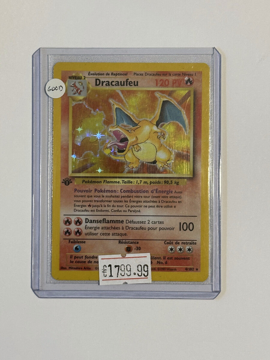 Pokémon FR Dracaufeu #4/102 - Set de Base 1ère Édition