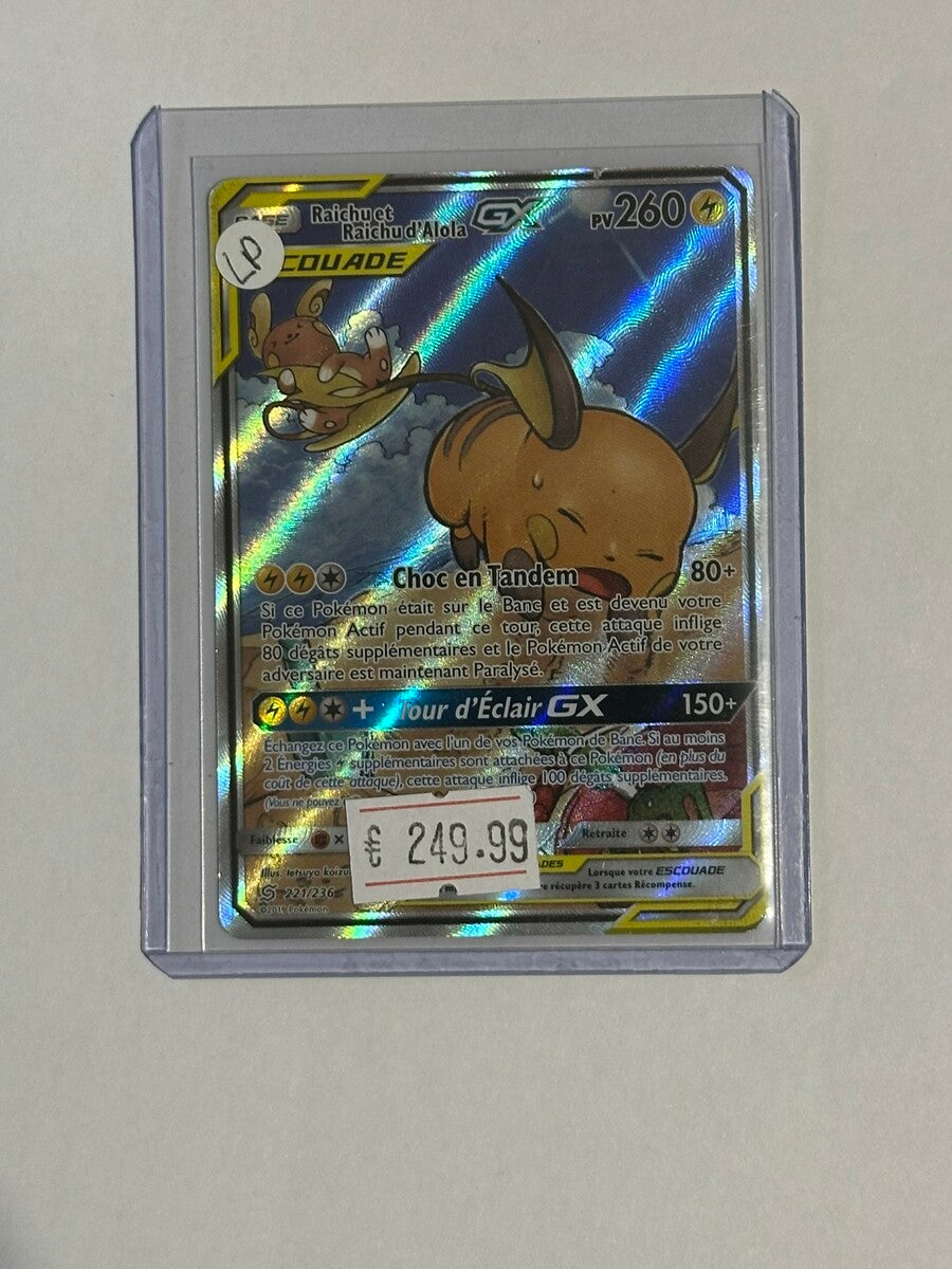 Pokémon FR Raichu et Raichu d'Alola GX #221/236 - Éclipse Cosmique