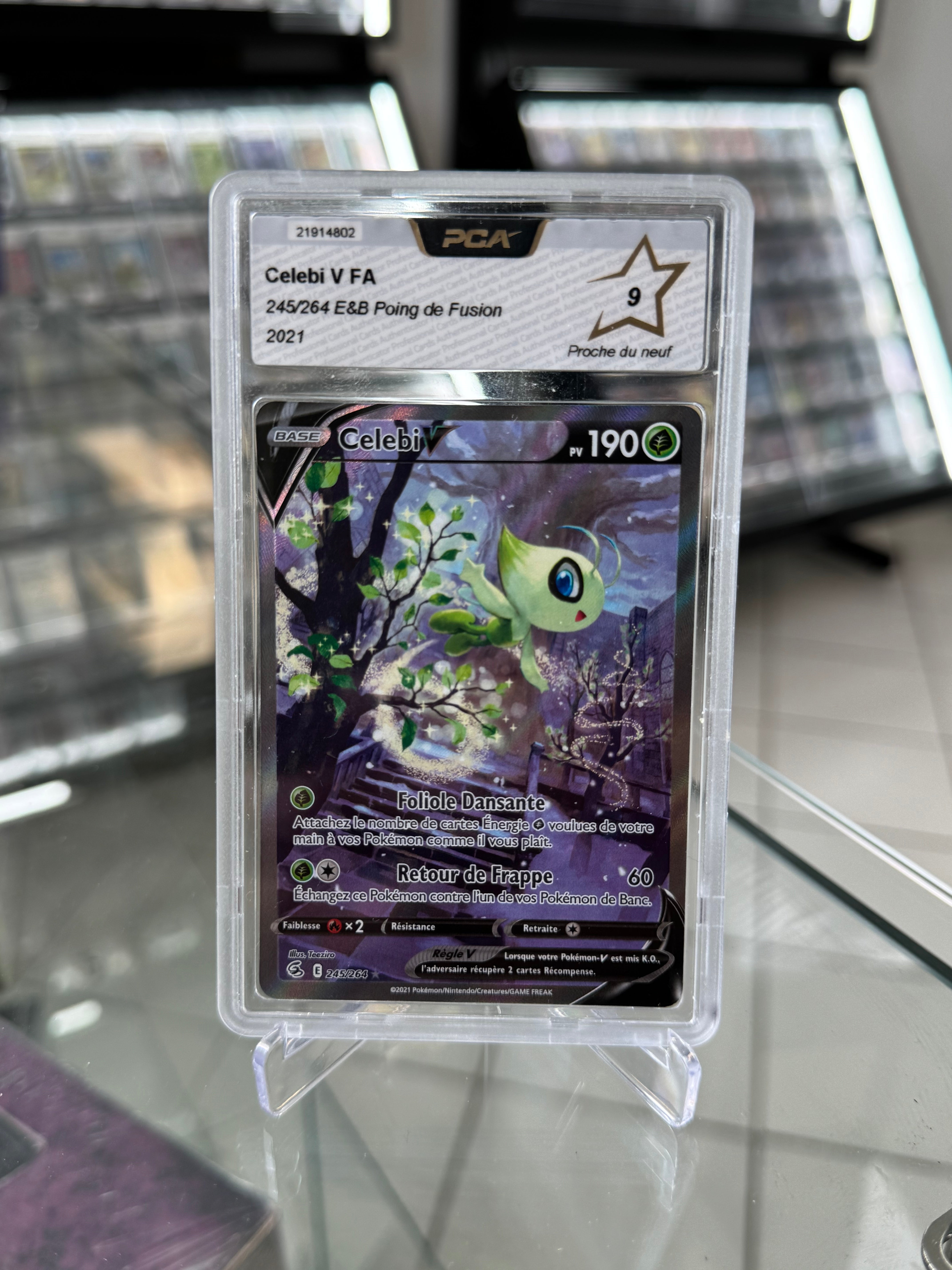 Pokémon FR Celebi V FA 245/264 E&B Poing de Fusion PCA 9