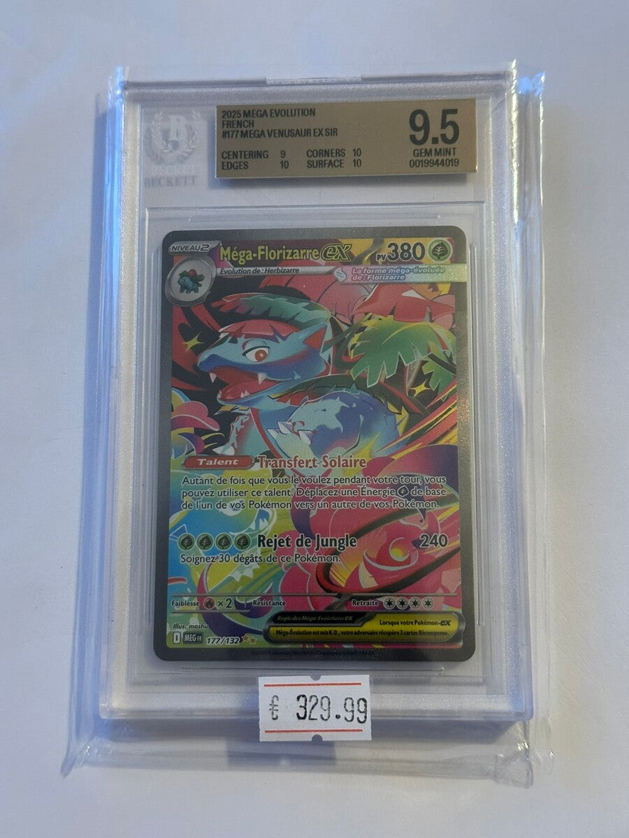 Pokemon FR Méga-Florizarre ex #177/132 - Méga-Évolution SIR - BGS 9.5