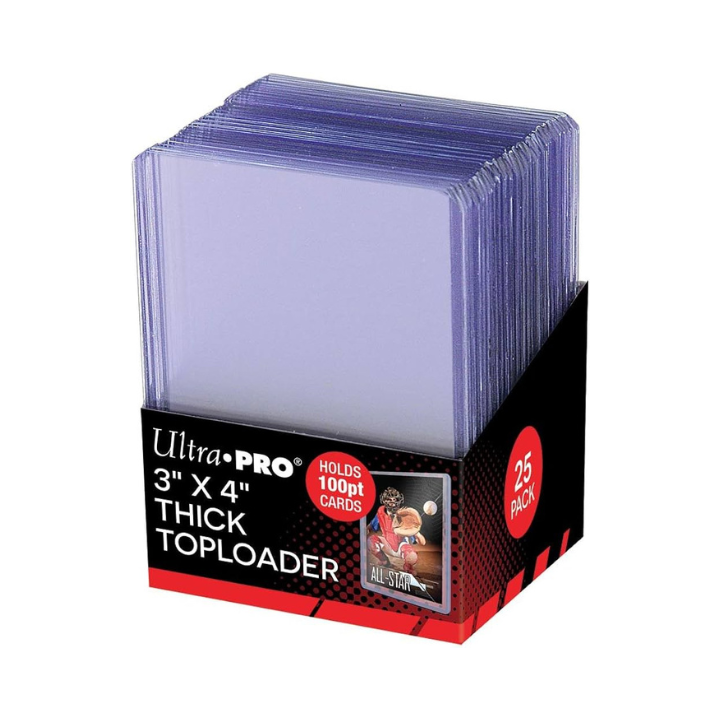PROTECTIONS Ultra Pro Toploader x25 épais Thick Cards 100pt