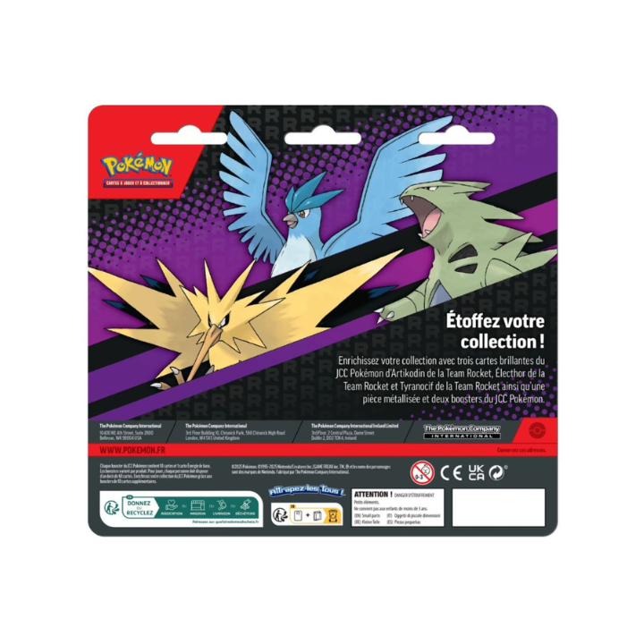 Pokémon FR Duopack Artikodin, Électhor et Tyranocif de la Team Rocket EV03 EV06