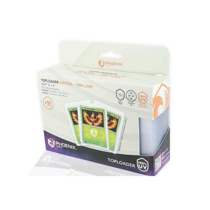 PROTECTIONS Phoenix Shield Protections Toploaders 35pt 3"x4" (x 50) 100% Uvr Cristal