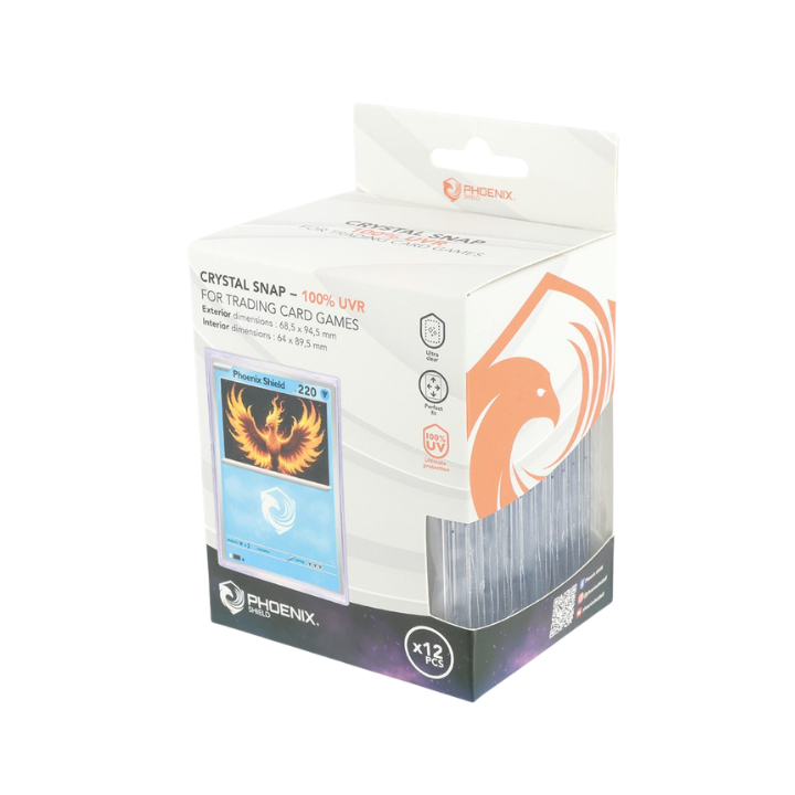 PROTECTIONS Phoenix Shield Sleeves Crystal Snap (x12) Ultimate 100% Uvr