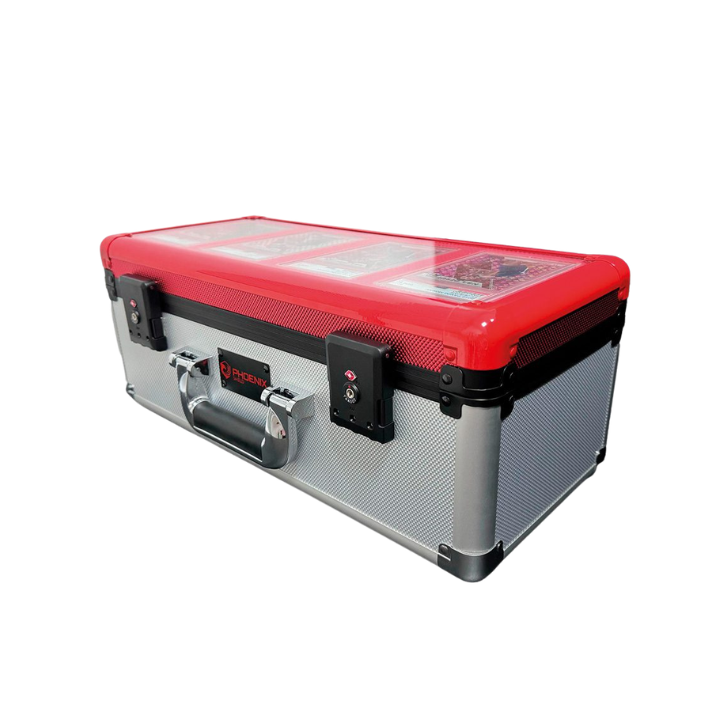 PROTECTIONS Phoenix Shield Suitcase (Valisette) Vitrée Long PCA 44 Graded Card Red & White