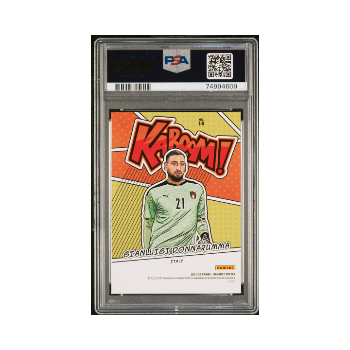 PANINI US Gianluigi Donnarumma Kaboom! Donruss Qatar 2021 / 22 PSA 10
