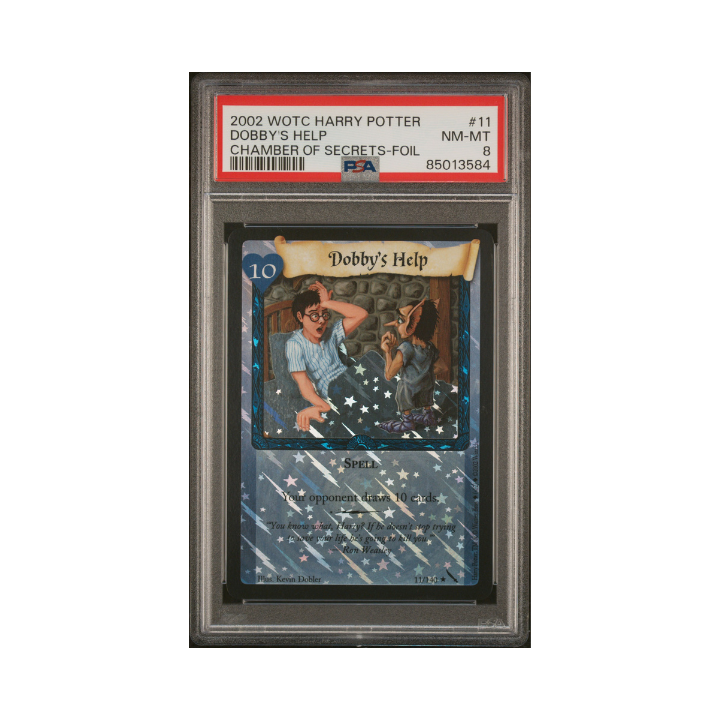 Harry Potter US WotC 2002 Dobby's Help Foil Chamber Of Secrets PSA 8