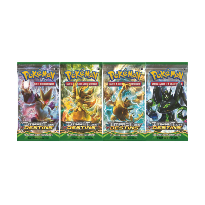 Pokémon FR Artset XY Impact Des Destins 4 boosters