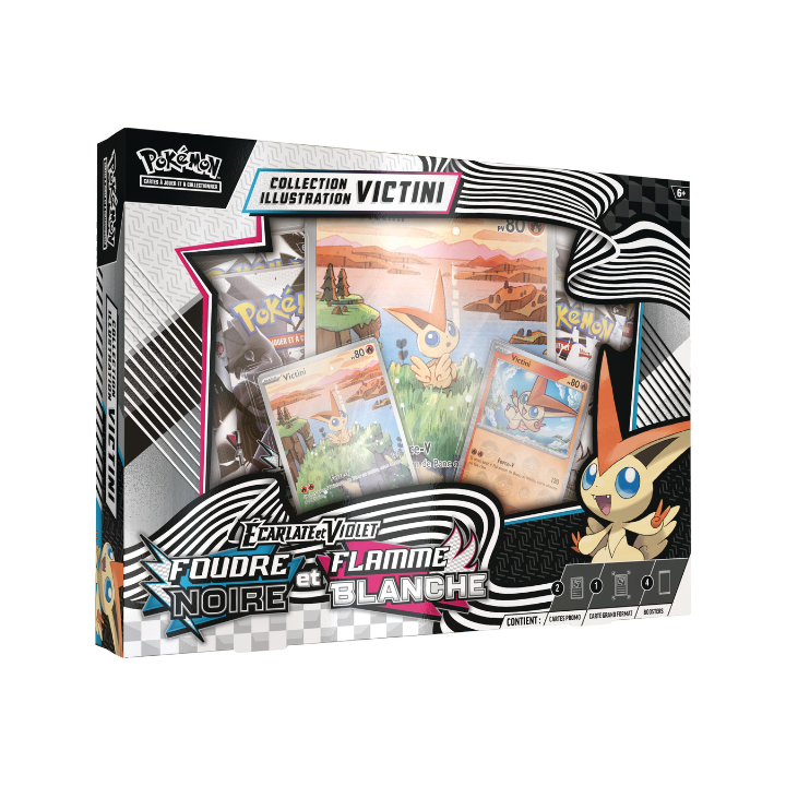 Pokémon FR Coffret Victini Foudre Noire et Flamme Blanche EV10.5