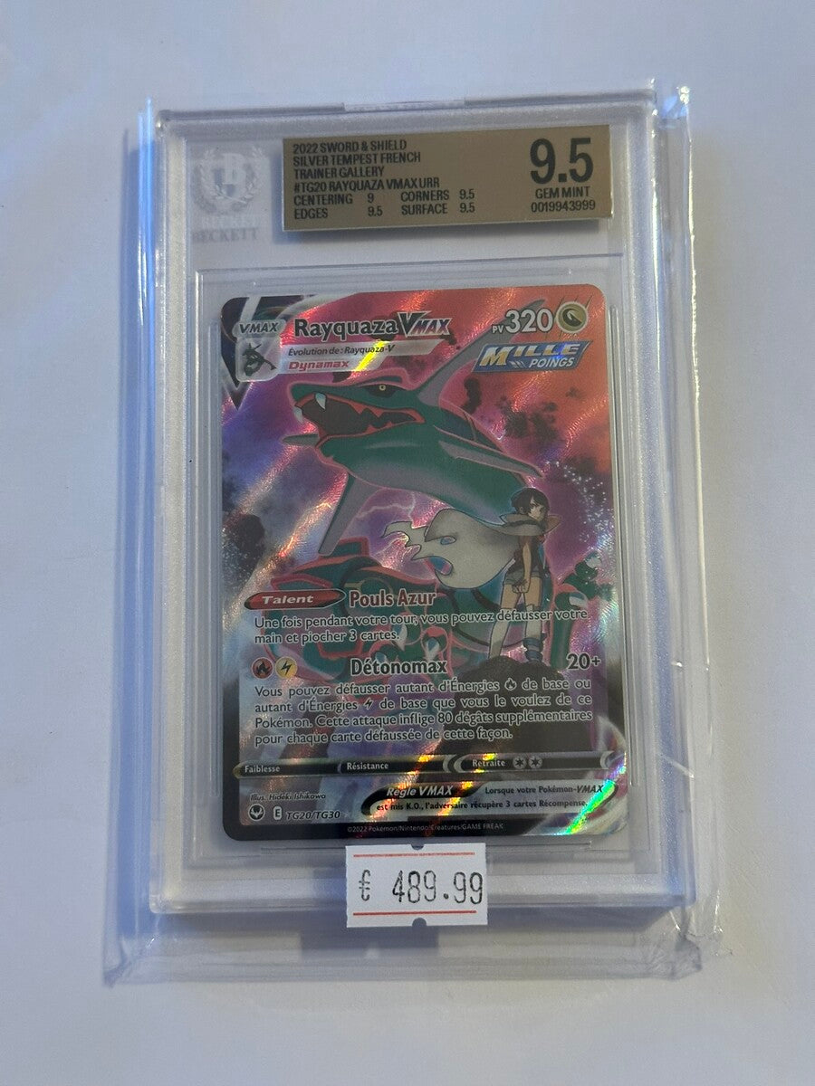 Pokemon FR Rayquaza VMAX #TG20/TG30 - Tempête Argentée Galerie Dresseur URR - BGS 9.5