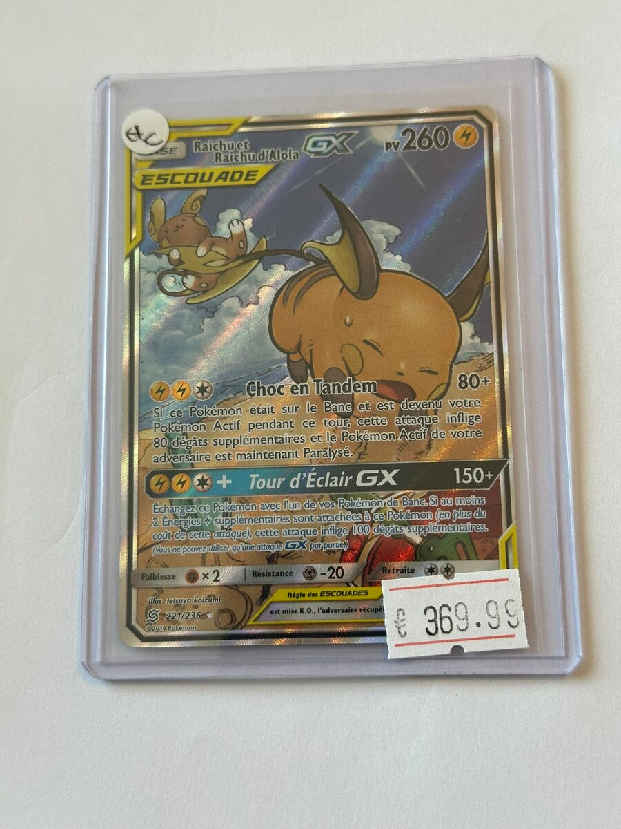 Pokemon FR Raichu et Raichu d'Alola GX #221 - Alliance Infaillible