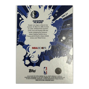 2025-26 Topps NBA Hoops Hard Wired Cooper Flagg #HW-21 RC Mavericks - verso