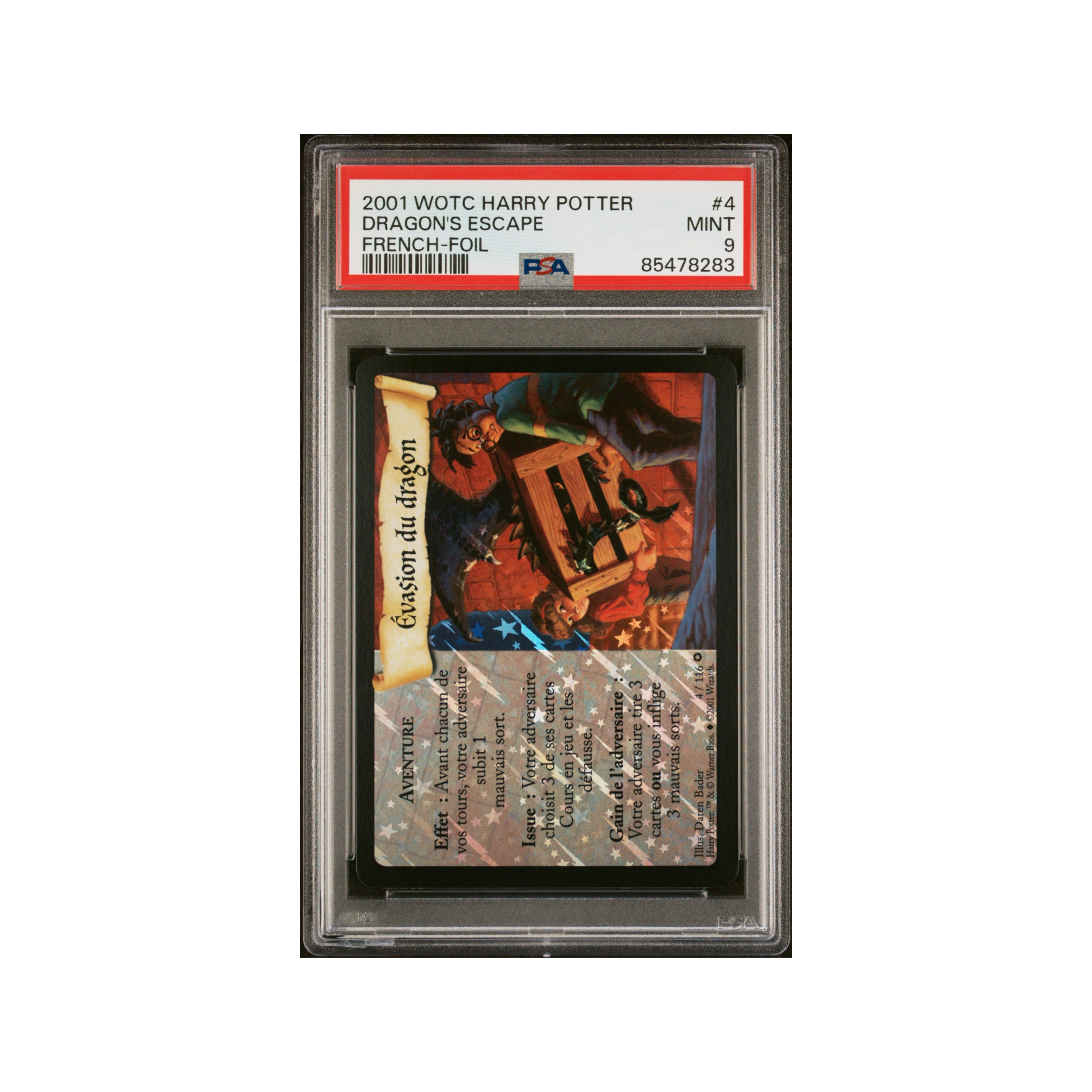 Harry Potter FR Évasion du dragon foil PSA 9