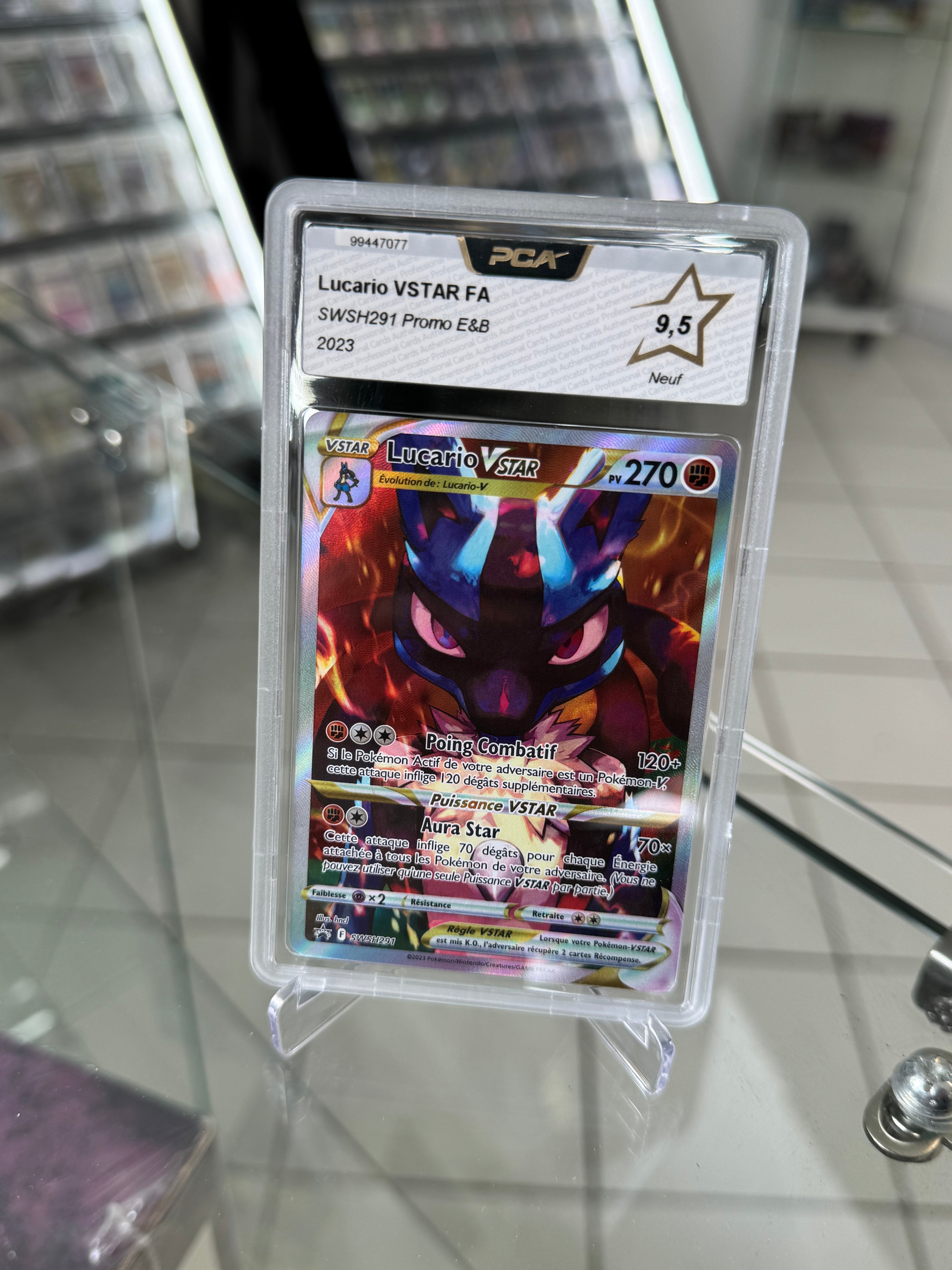 Pokémon FR Lucario VSTAR FA SWSH291 Promo E&B PCA 9,5