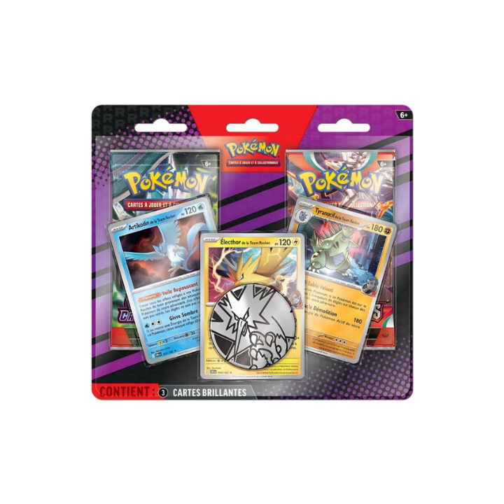 Pokémon FR Duopack Artikodin, Électhor et Tyranocif de la Team Rocket  EV03 EV06