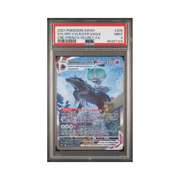 Pokémon FR Sylveroy Cavalier Du Froid Vmax 205/198 EB6 PSA 9