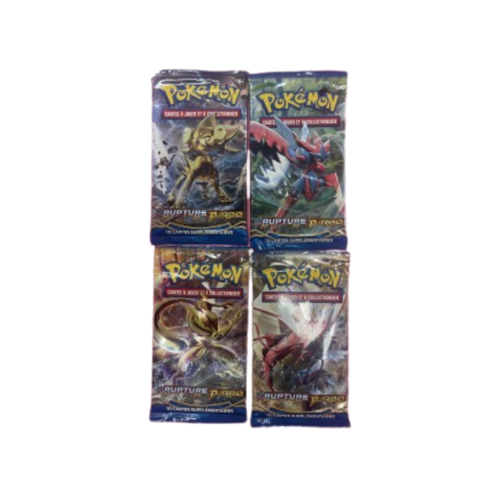 Pokémon FR Artset 4 boosters XY Rupture Turbo