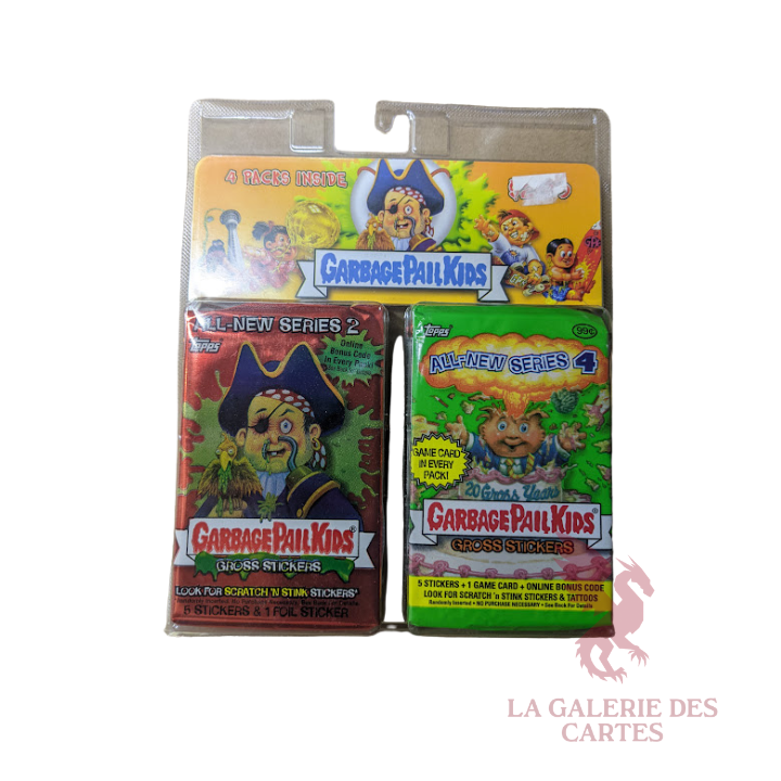 TOPPS US Garbage Pail Kids All New Series Mix Blister de 4 Packs
