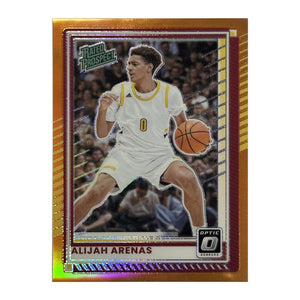 2025-26 Donruss Optic Alijah Arenas Rated Prospect Orange #58 - recto