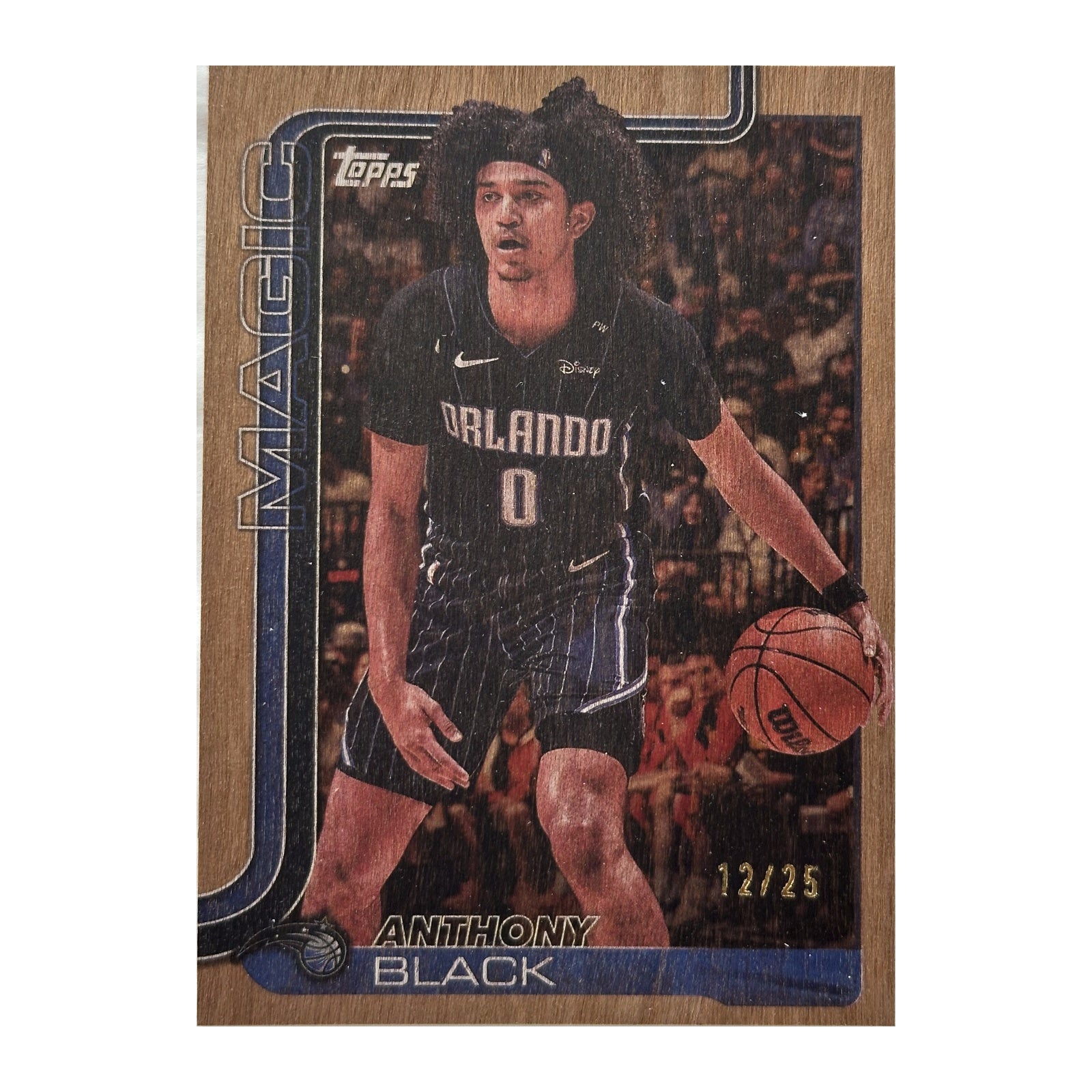 2025 Topps Flagship Anthony Black Wood #89 /25 - recto
