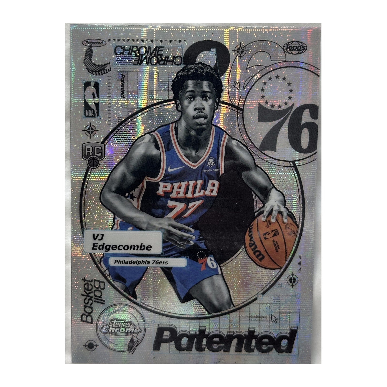 2025-26 Topps Chrome Patented VJ Edgecombe #PD-18 - recto